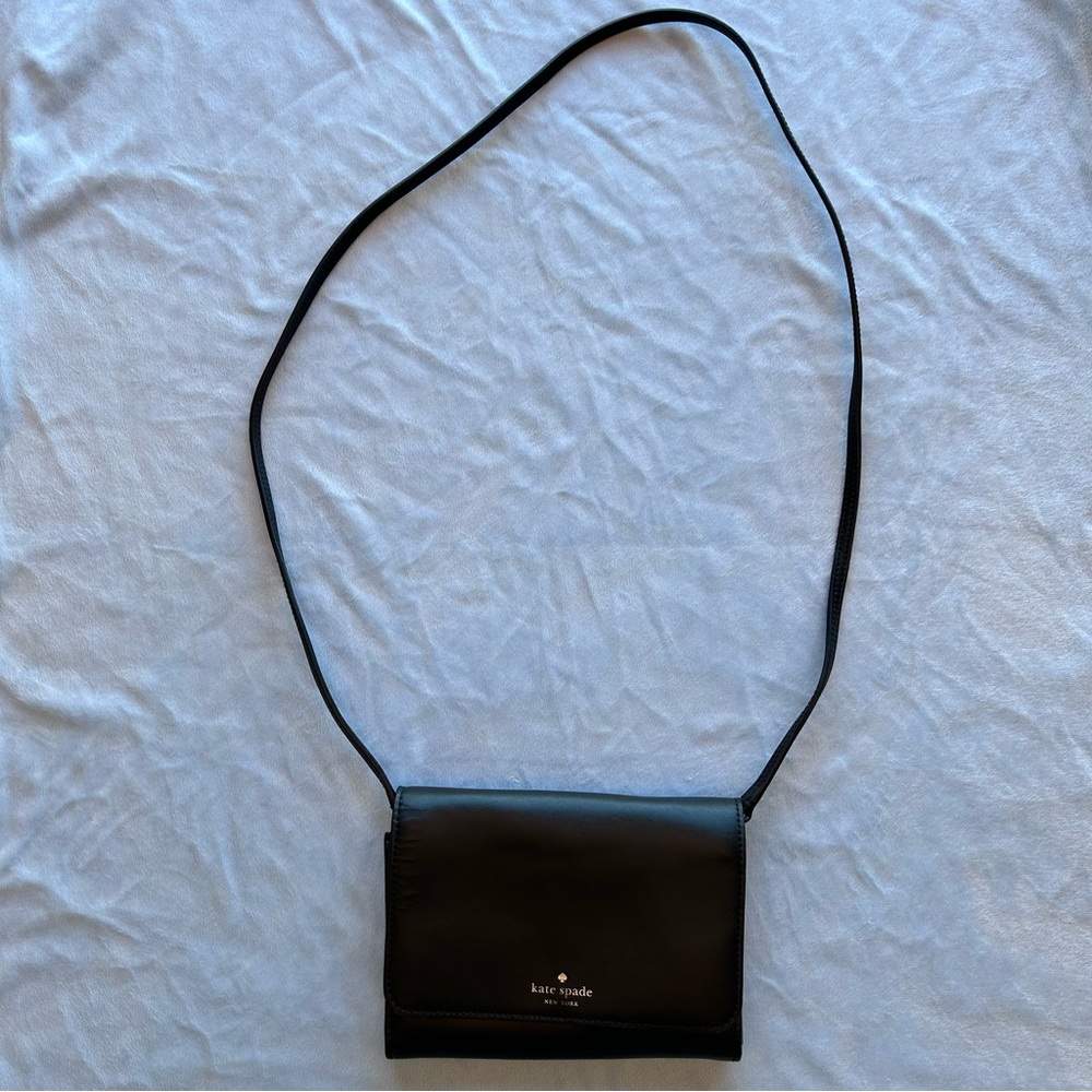 kate spade Black Crossbody Leather Shoulder Bag